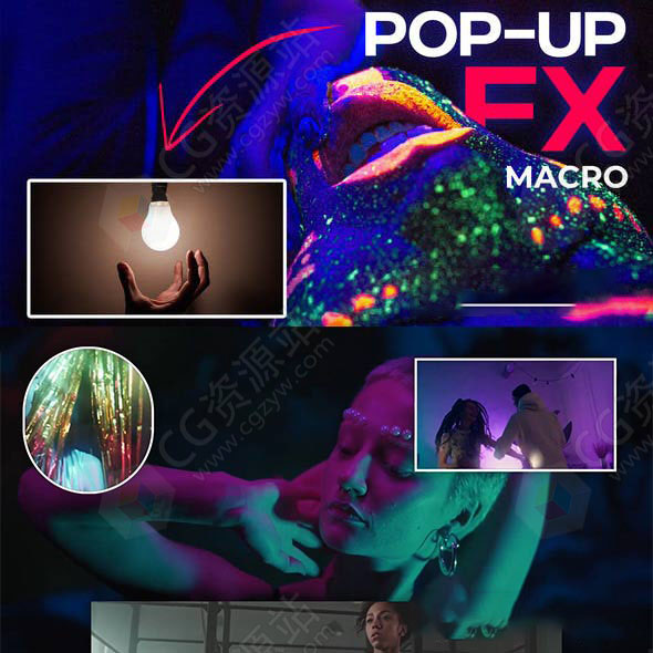 达芬奇插件-视频弹窗画中画边框动画特效预设