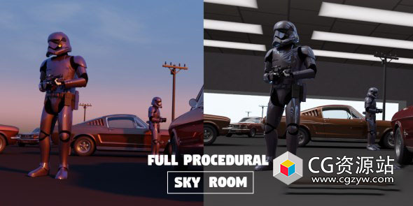 Blender场景HDR天空环境插件 Procedural HDR Lighting V2.1.2