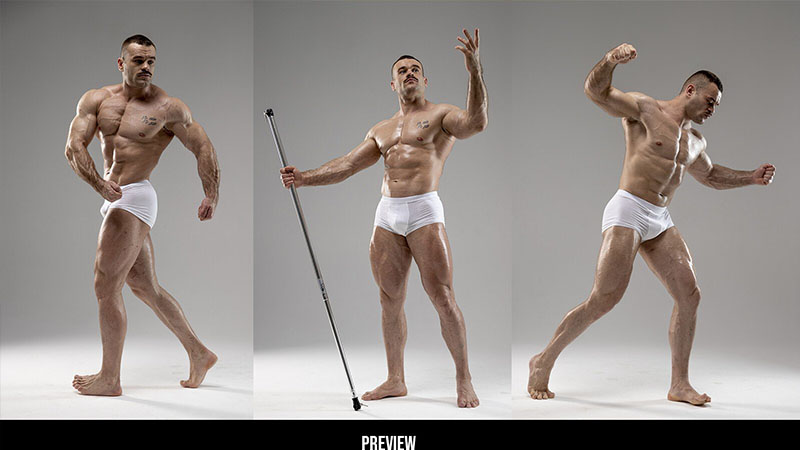 200多张男性解剖学姿势造型参考图片-图片2