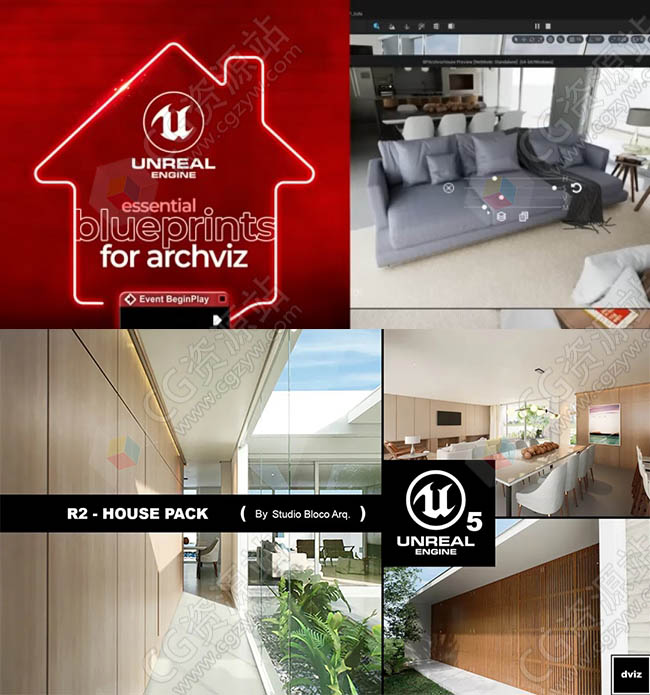 Dviz 建筑可视化基本蓝图UE5视频教程-图片1