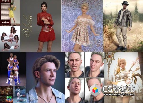 Daz 3D各类角色3D模型合集2023年度5月2日