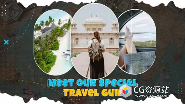 AE模板-家庭旅行旅游宣传视频片头 Travel promo