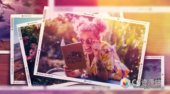 AE模板-照片相册回忆幻灯片开场 Photo Slideshow