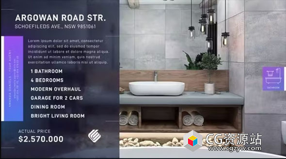 AE模板-建筑房地产宣传介绍片头 Real Estate III