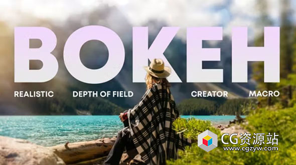达芬奇模板-景深模糊逼真相机散景效果特效预设 Bokeh Master