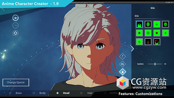 UE5动漫角色人物制作插件 Anime Character Creator v2.1 (5.1-5.0)