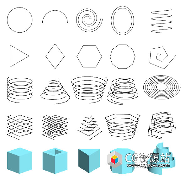 3DS MAX样条线图形生成模型插件 3d-kstudio Curlipse 1.0.33.23