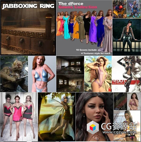 Daz 3D各类角色3D模型合集2023年度5月1日