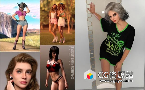 Daz 3D各类角色3D模型合集2023年度6月3日-图片1