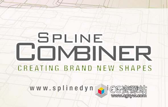 3DS MAX多样条线打断组合编辑插件 Spline Combiner