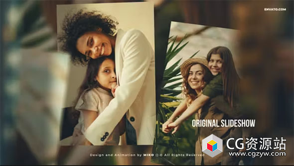 AE模板-温馨照片幻灯片相册展示片头 Photo Slideshow Gallery