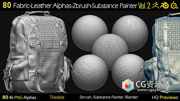 80组皮革针织布料4K高清无缝拼贴图案贴图素材-图片1