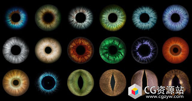 27组眼球虹膜图片素材 27 Eye Textures