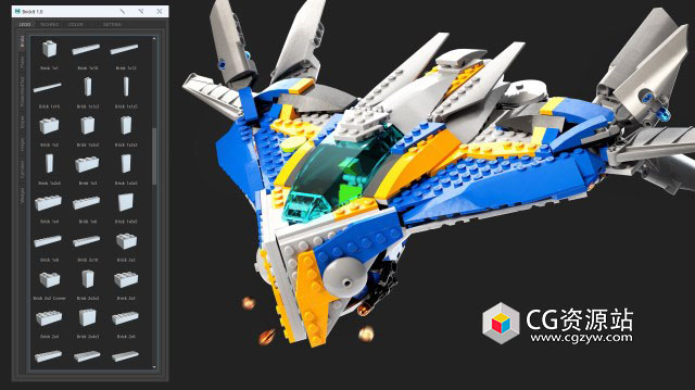 Maya积木模型生成制作插件 BrickIt V1.45 For Maya 2022-2024