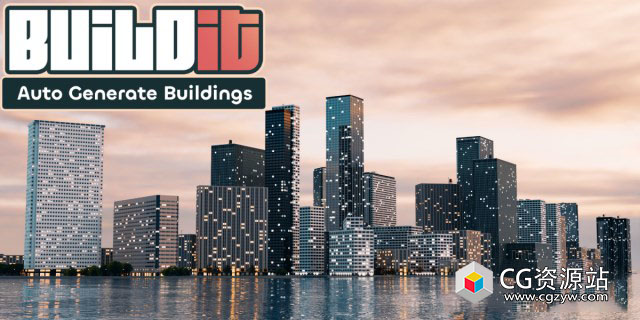 Blender一键生成楼房建筑插件 Buildit – Auto Generate Buildings