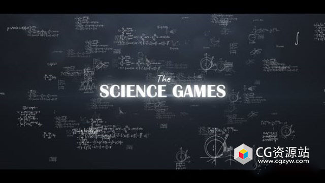 AE模板-科学符号数学物理公式文字片头 Science Titles