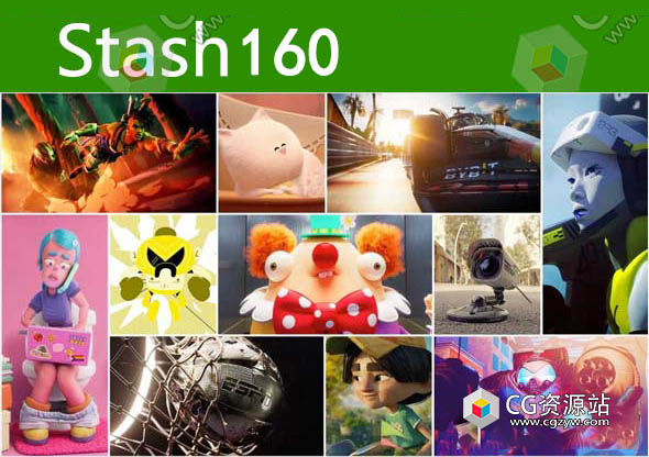 2023年 Stash 160期CG创意电视栏目包装参考广告视频动画短片合集