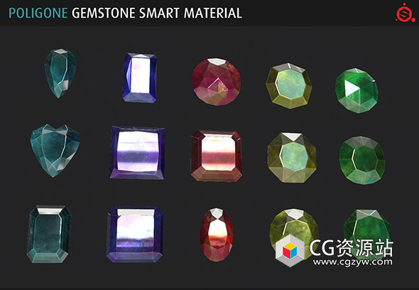 Substance Painter宝石PBR材质预设