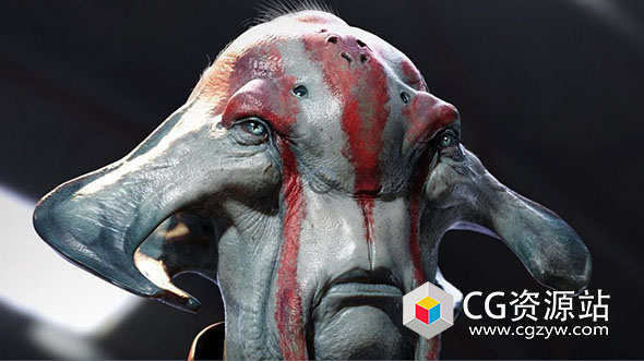 Zbrush外星异形生物概念设计制作视频教程+中英文字幕