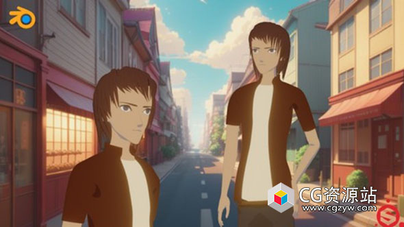 Blender动漫角色人物建模材质贴图视频教程-图片1