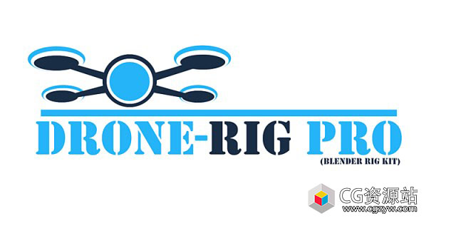 Blender无人机绑定预设 Drone Rig Pro 1.2b