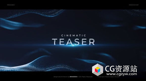 AE模板-飘动粒子背景文字标题宣传片开场 Inspiring Cinematic Trailer