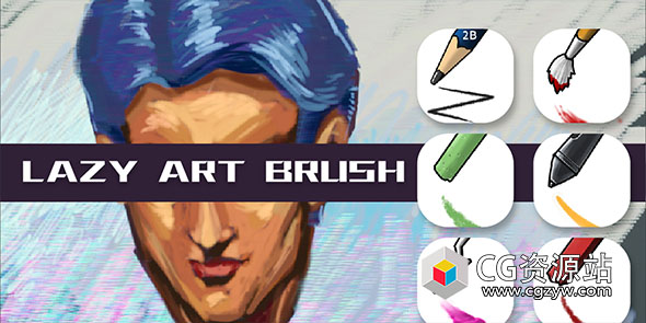 Blender艺术笔刷预设 Lazy Art Brush