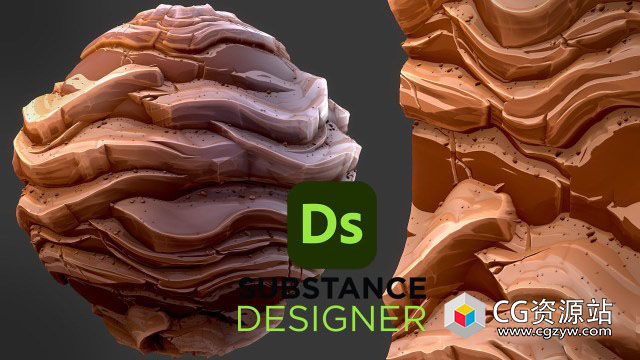 Substance 3D Designer岩石材质教程 Stylized Desert Rock