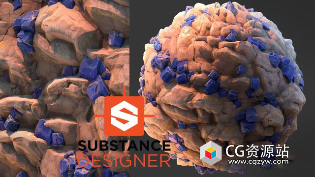 Substance Designer风格化石头材质教程