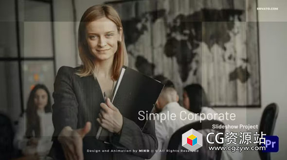 PR模板-公司企业宣传幻灯片片头 Corporate Slideshow