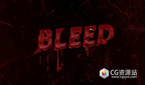 图层文字流血特效动画AE脚本 Bleed v1.5.0 + 使用教程