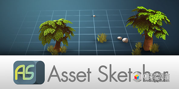 Blender场景模型绘制生成预设插件 Asset Sketcher v2.0.4