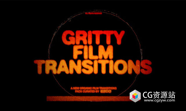 EZCO 70个复古电影过渡胶片打孔闪烁漏光质感纹理叠加视频素材 Gritty Film Transitions-图片1
