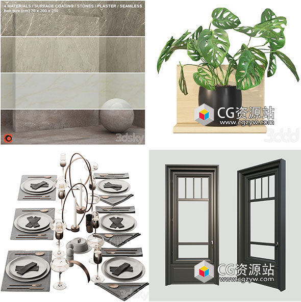 3dsky家具装饰3D模型合集2023年9月2-图片1