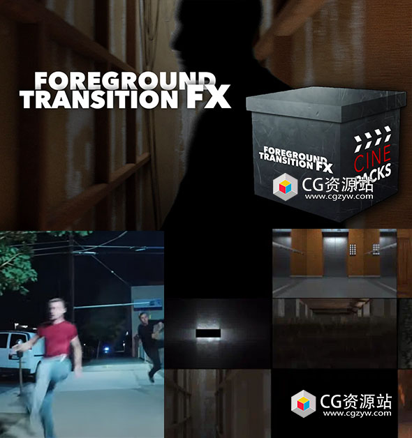 100组4K前景物体元素移动遮挡无缝转场视频素材