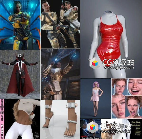 Daz 3D各类角色3D模型合集2023年度7月1日