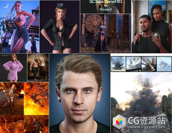 Daz 3D各类角色3D模型合集2023年度8月1日