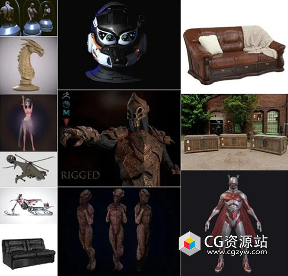 PBR游戏3D模型捆绑包 2023年10月1日-图片1