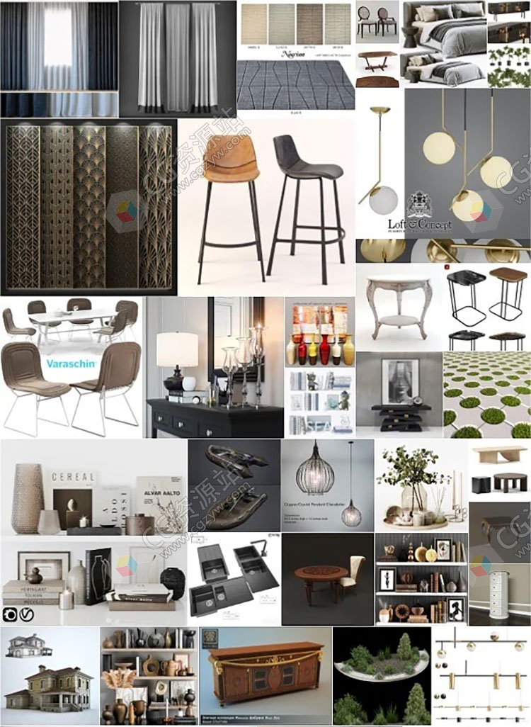 3dsky家具装饰3D模型合集2023年10月3-图片2