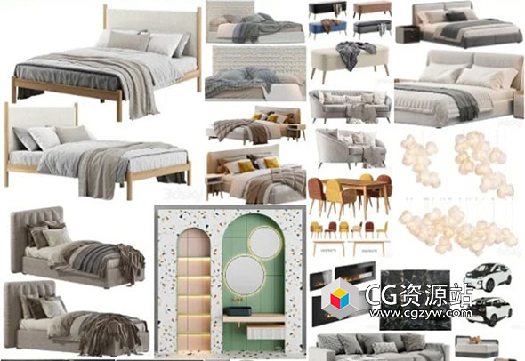 3dsky家具装饰3D模型合集2023年10月1-图片1