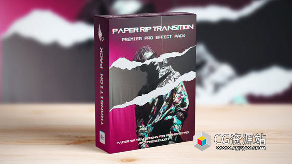 PR模板-12种独特纸张撕裂过渡视频转场 Paper Rip Transitions