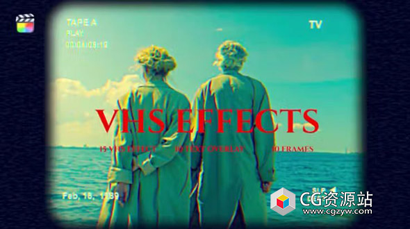 FCPX插件-怀旧复古VHS风格效果视频包装预设