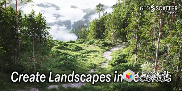 Blender松树树木生物群落环境模型资产预设 Dynamic Pine Biomes