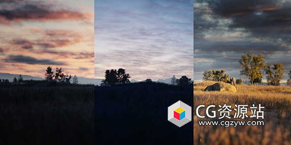 程序天空着色器Blender预设 Sky Shaders+使用教程