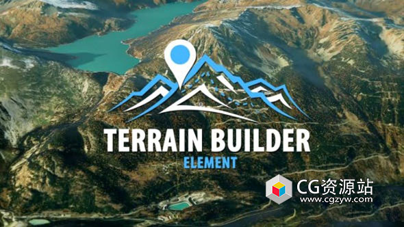 AE脚本-三维地图地形地点路径展示动画工具 Terrain Builder Element V1.5 + 使用教程