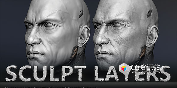 Blender模型细节雕刻插件 Sculpt Layers V1.0
