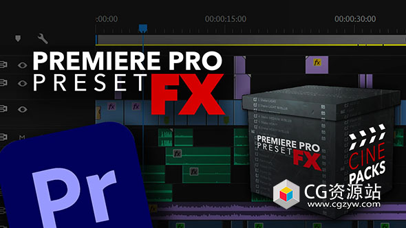 PR预设-69个抖动发光闪烁变焦转场效果预设 Premiere Pro Preset FX