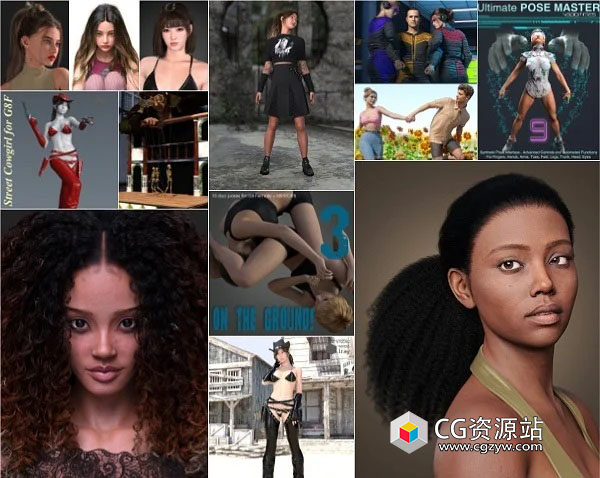 Daz 3D各类角色3D模型合集2023年度10月3日