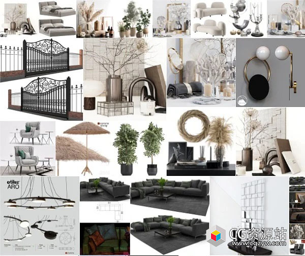 3dsky家具装饰3D模型合集2023年11月2-图片1