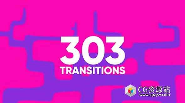 AE+PR模板-303个卡通动漫MG图形转场动画预设 303 Cartoon Transitions